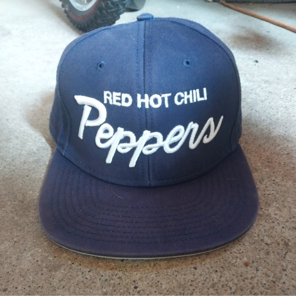 Red Hot Chili Peppers Navy Blue Snapback Cap Unlimited Love Tour